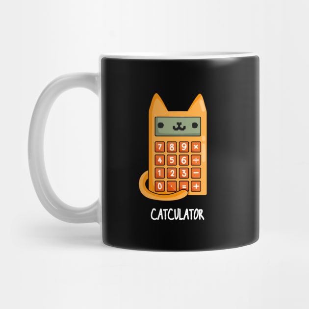 Cat-culator Funny Cat Calculator Puns by punnybone